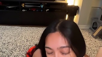 Joining Asian Hooters Girl In Cowgirl Roleplay
