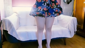 A Voyeurous Master Watches A Milf In Her Homemade Video And Is Instructed To Strip Naked