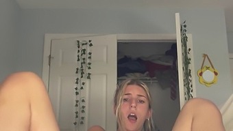 Innocent 18-Year-Old Girl Masturbates Discreetly At Home